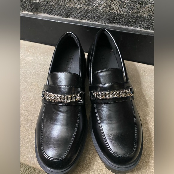 YETIER Platform Womens Loafer Leather Slip-ons Round Toe Chunky Loafer Shoes NWT - Picture 5 of 10